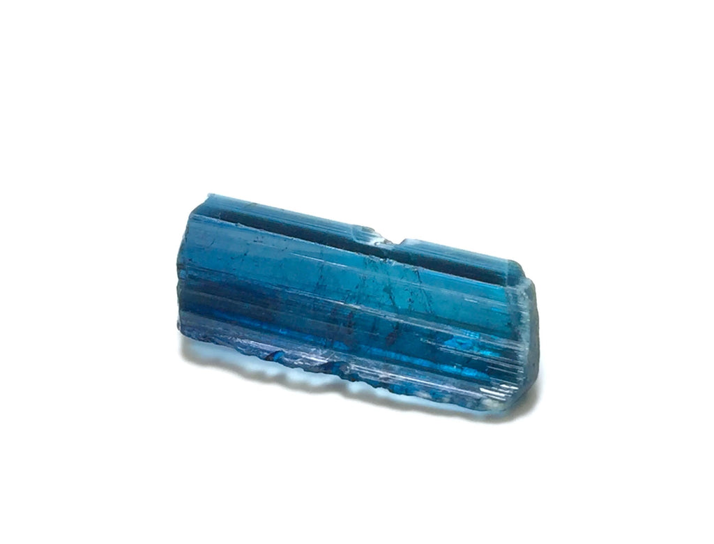 Indicolite Tourmaline Crystal – Natural Ink Blue Pendant Size Rough – Pech Mine, Afghanistan
