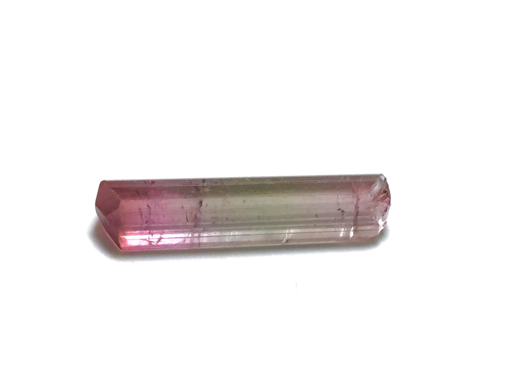 Lipstick" Tourmaline Crystal – Pink and Green Pendant Size Rough – Paprok, Afghanistan