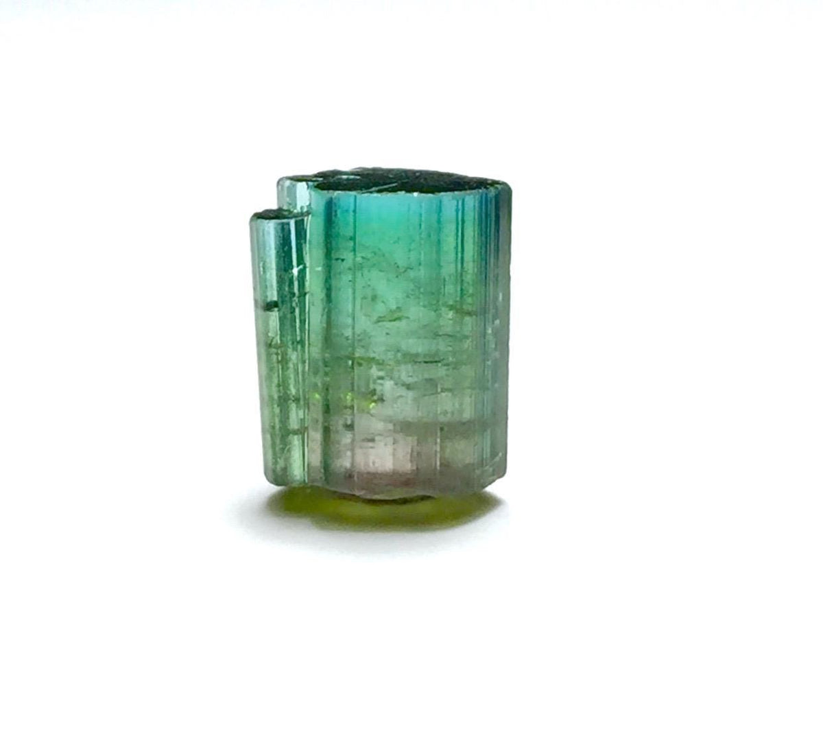 Bi-Color Watermelon Tourmaline Crystal - Pink & Green Afghan Tourmaline Rough