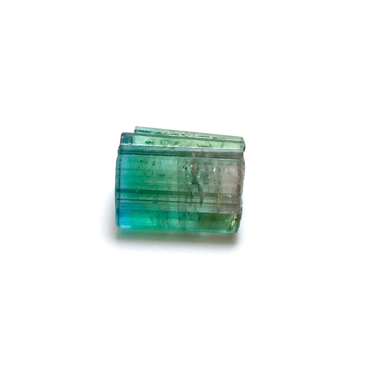 Bi-Color Watermelon Tourmaline Crystal - Pink & Green Afghan Tourmaline Rough