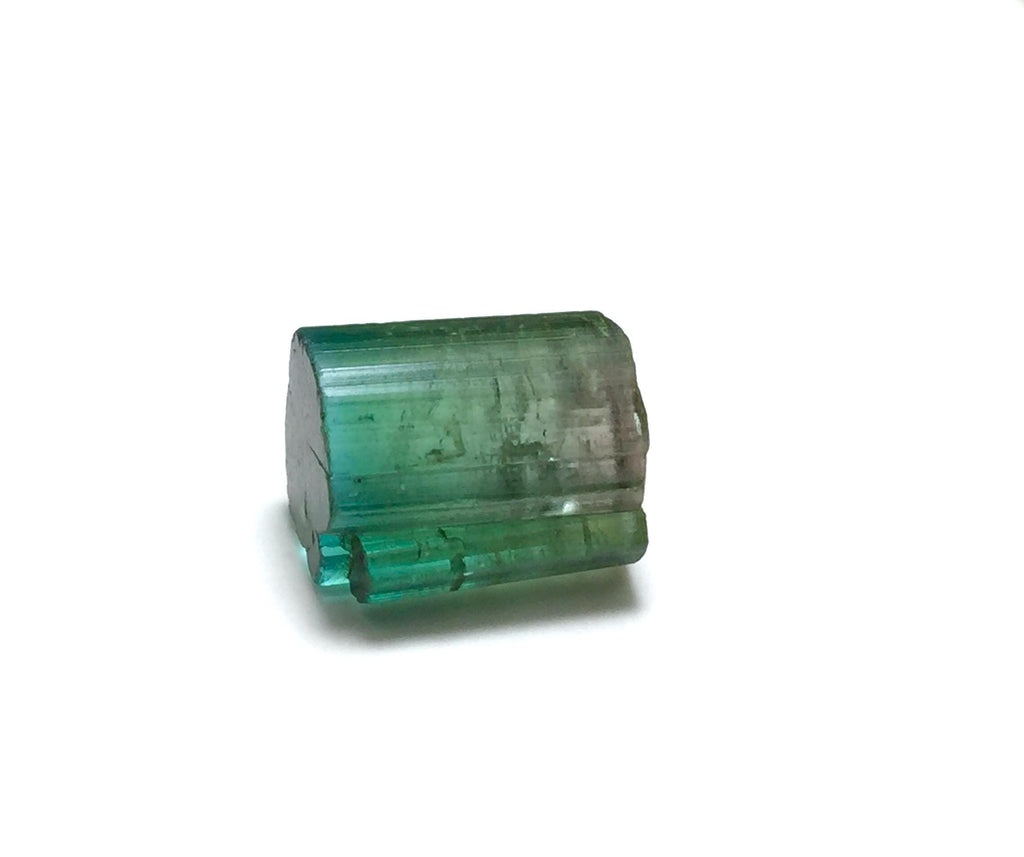 Bi-Color Watermelon Tourmaline Crystal - Pink & Green Afghan Tourmaline Rough