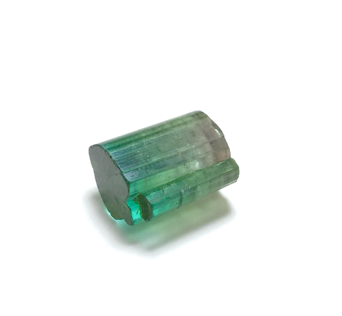 Bi-Color Watermelon Tourmaline Crystal - Pink & Green Afghan Tourmaline Rough