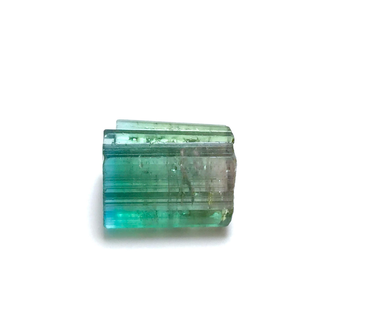 Bi-Color Watermelon Tourmaline Crystal - Pink & Green Afghan Tourmaline Rough