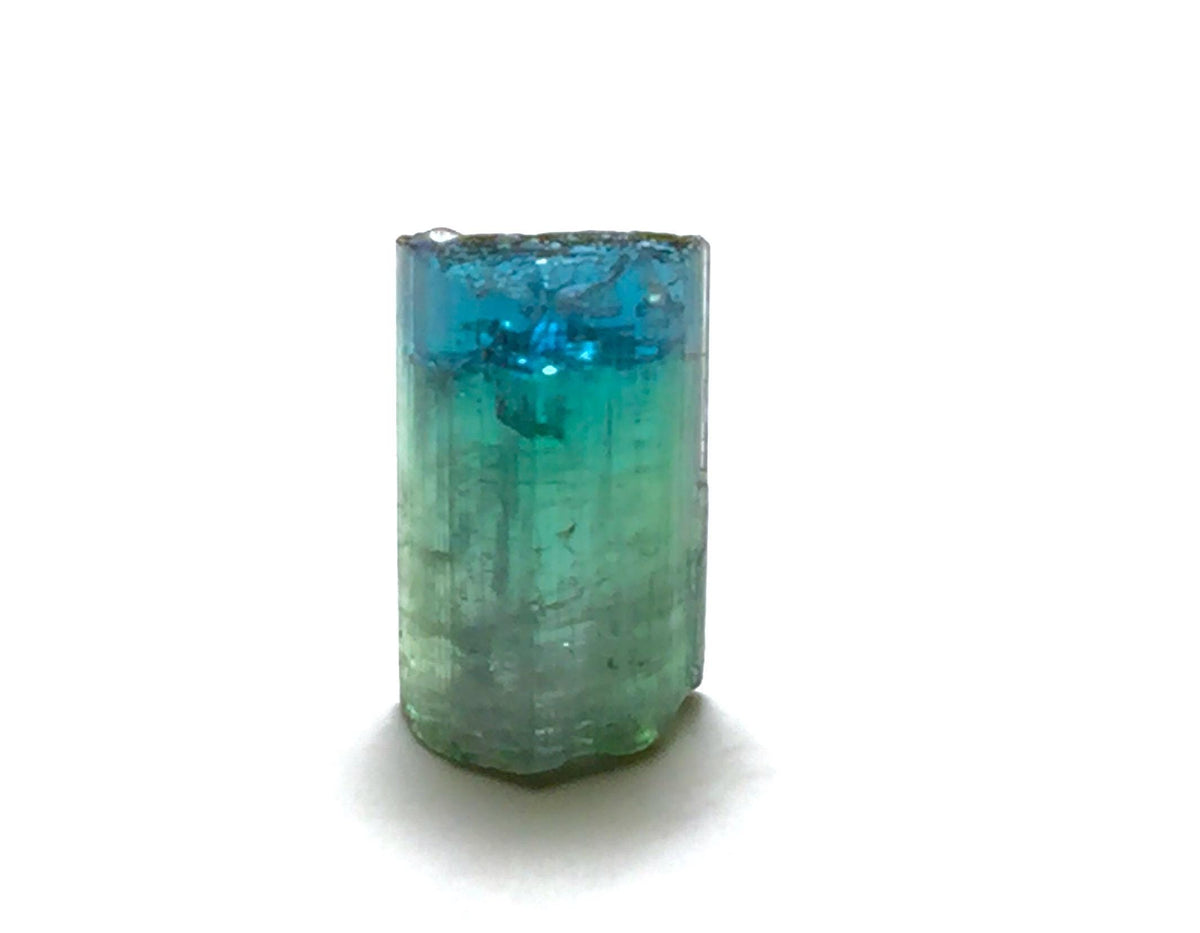 Natural Bi-Color Tourmaline Crystal – Blue Indicolite Cap – Pech Mine, Afghanistan