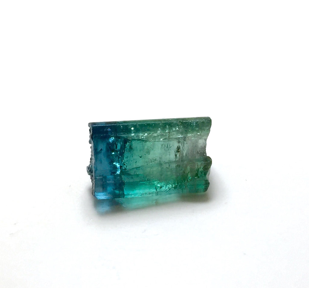 Natural Bi-Color Tourmaline Crystal – Blue Indicolite Cap – Pech Mine, Afghanistan