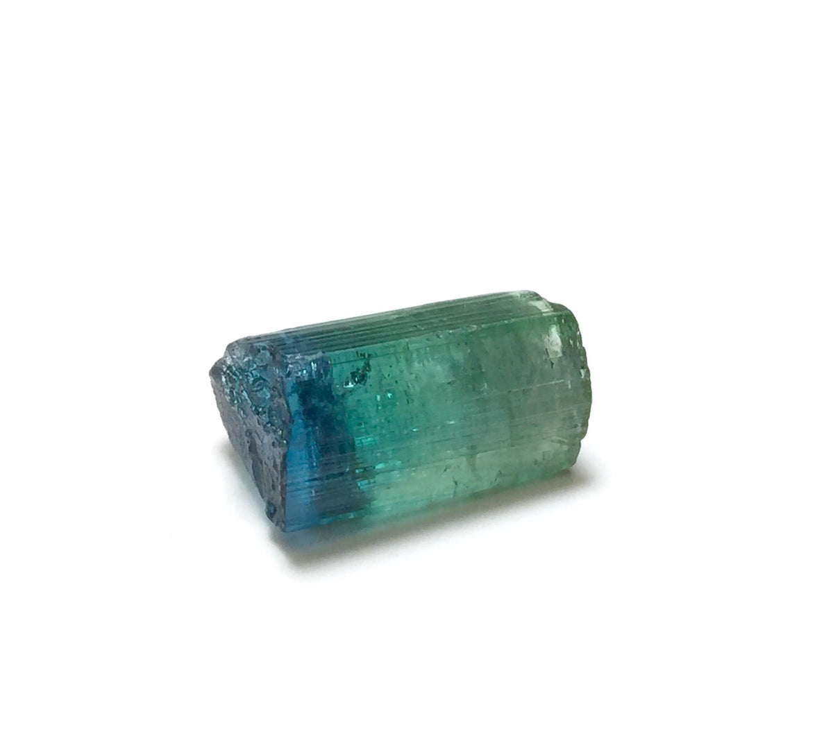 Natural Bi-Color Tourmaline Crystal – Blue Indicolite Cap – Pech Mine, Afghanistan