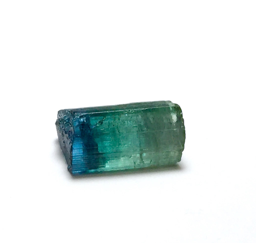 Natural Bi-Color Tourmaline Crystal – Blue Indicolite Cap – Pech Mine, Afghanistan