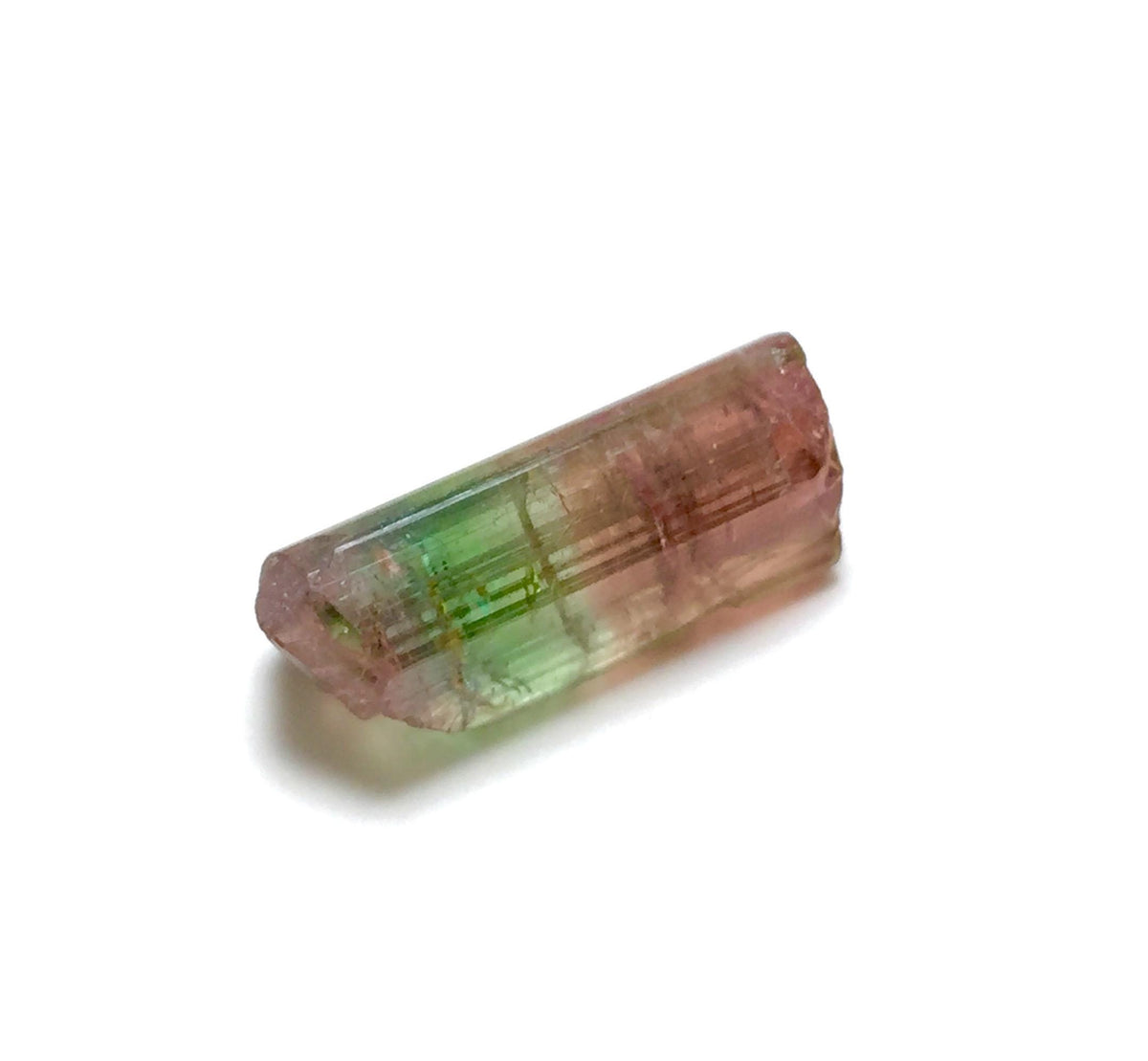 Natural Watermelon Tourmaline Crystal – Bi-Color Pink & Green – Paprok Mine, Afghanistan