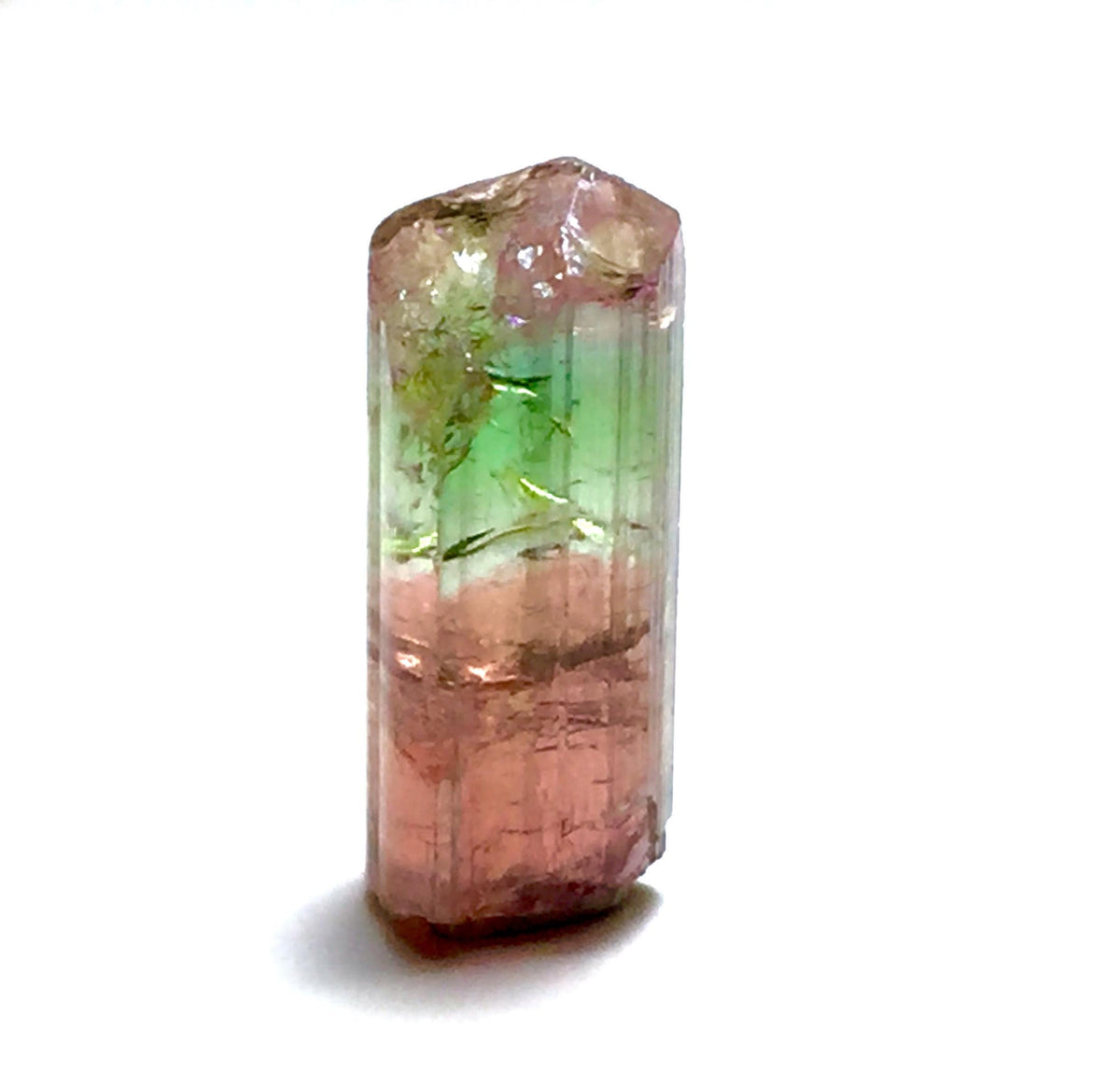 Natural Watermelon Tourmaline Crystal – Bi-Color Pink & Green – Paprok Mine, Afghanistan