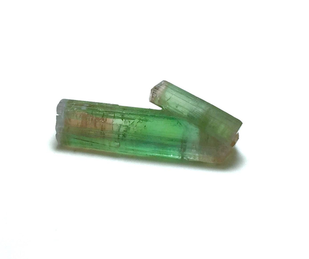 7.3 Carat Bi-Color Watermelon Tourmaline Crystal with Albite - Paprok Mine
