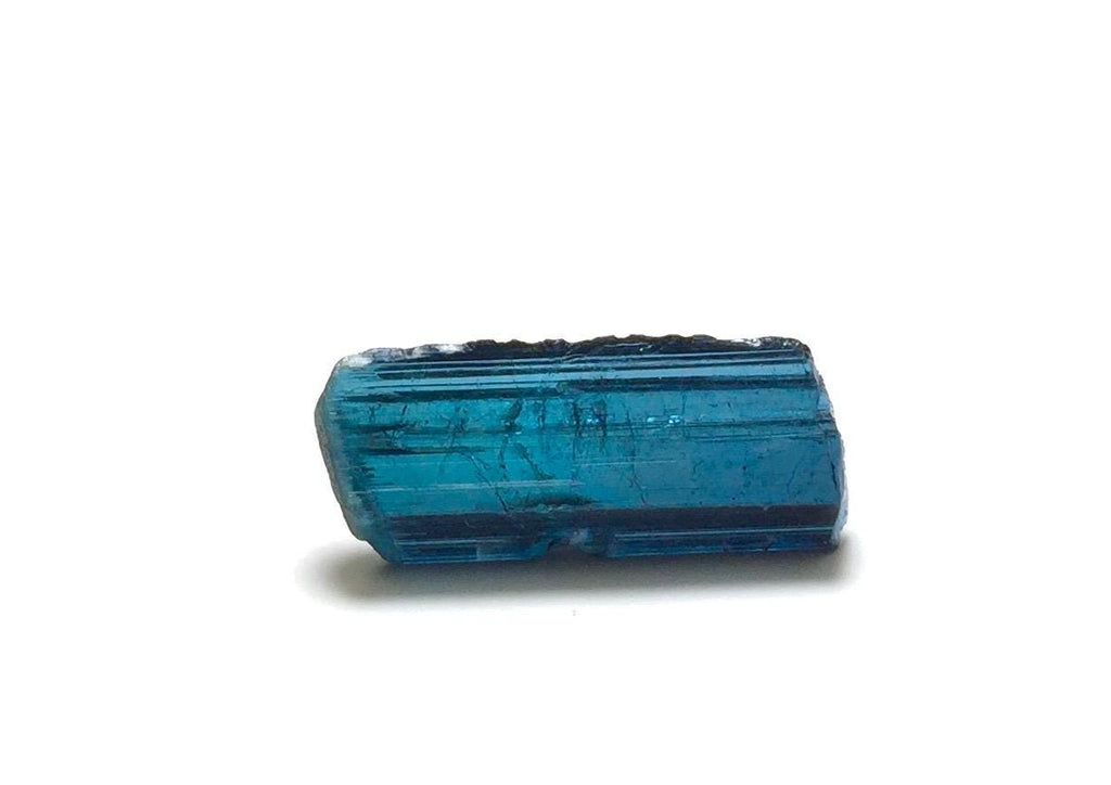 Indicolite Tourmaline Crystal – Natural Ink Blue Pendant Size Rough – Pech Mine, Afghanistan
