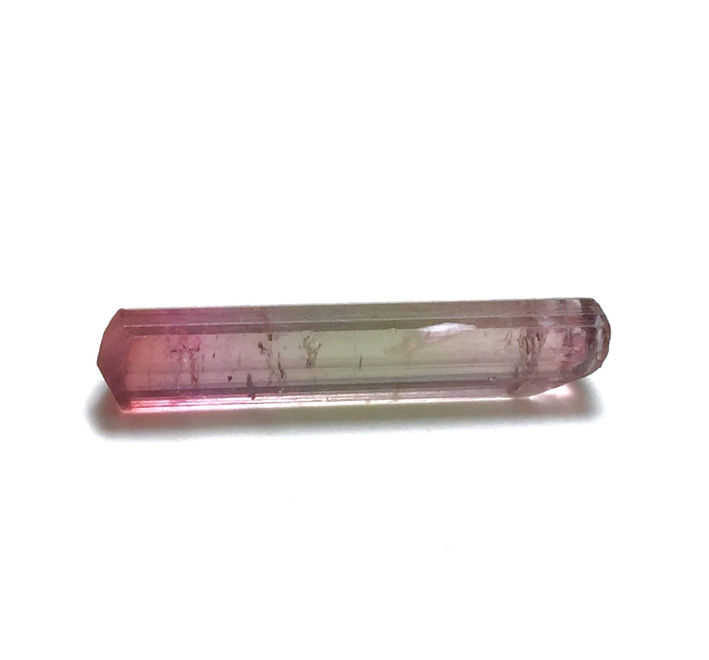Lipstick" Tourmaline Crystal – Pink and Green Pendant Size Rough – Paprok, Afghanistan