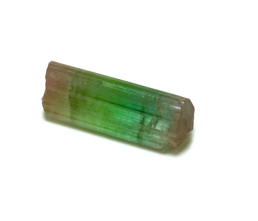 Natural Tri-Color Tourmaline Crystal – Pech Mine, Afghanistan – Rare Pendant Size Multi-Color Gem