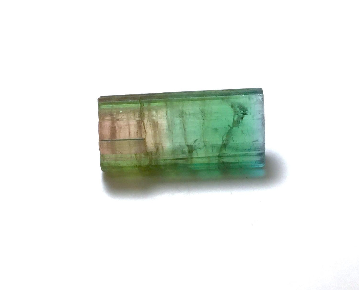 12.6 Carat Watermelon Tourmaline Crystal – Bi-Color Afghan Collector Gem