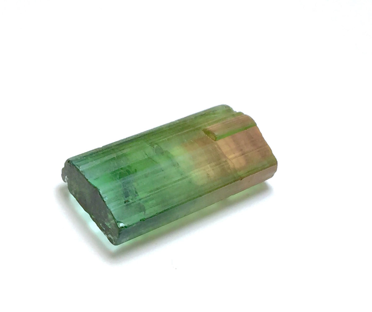 12.6 Carat Watermelon Tourmaline Crystal – Bi-Color Afghan Collector Gem