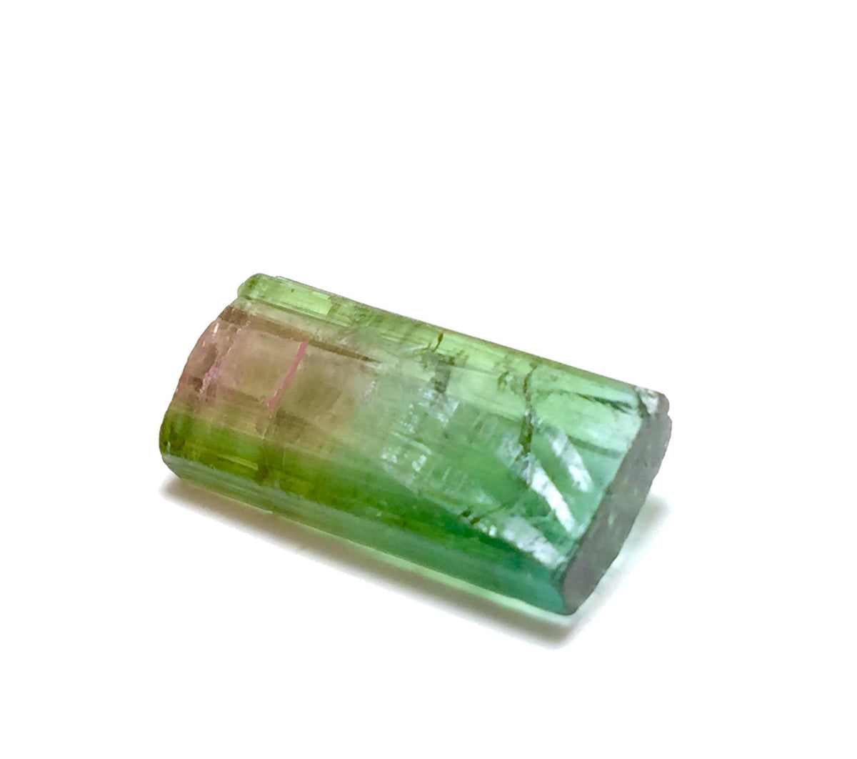 12.6 Carat Watermelon Tourmaline Crystal – Bi-Color Afghan Collector Gem