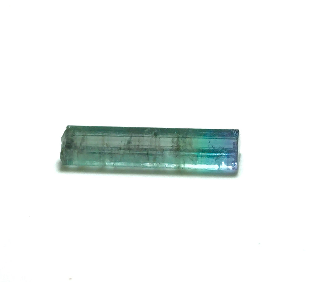 Bi-Color Tourmaline Crystal – Natural Blue-Green Pencil Specimen from Peche Mine, Afghanistan