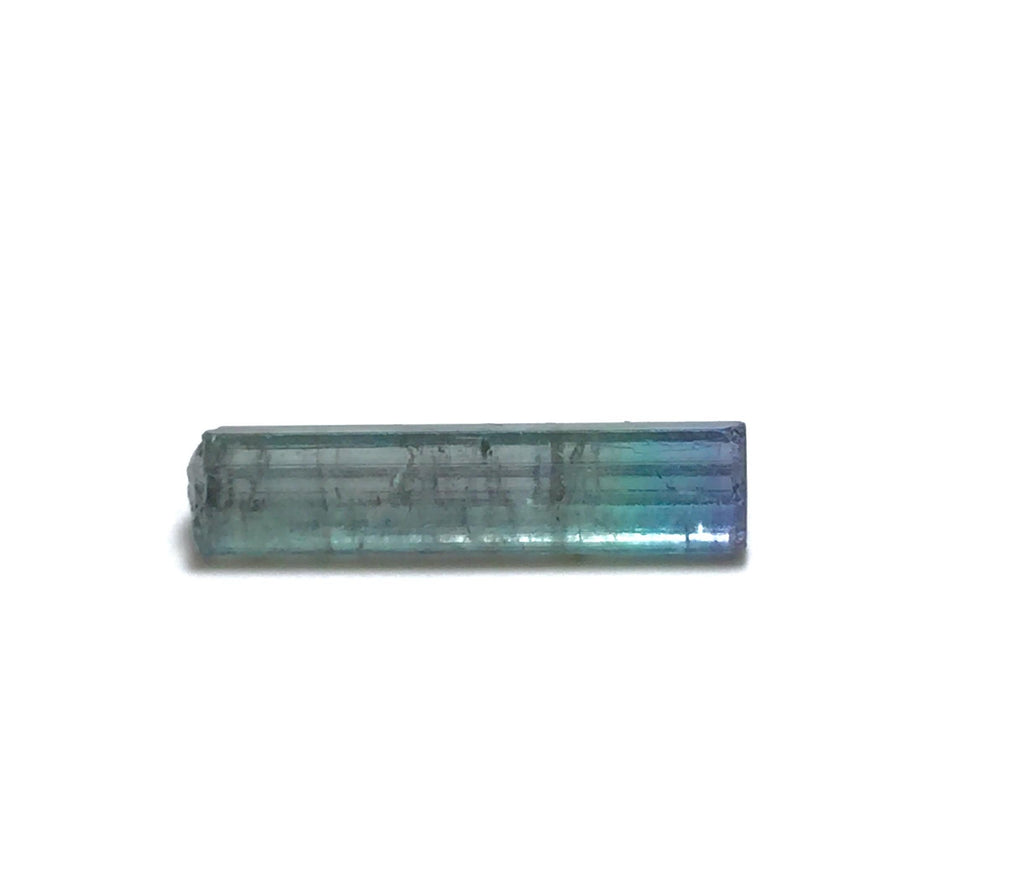 Bi-Color Tourmaline Crystal – Natural Blue-Green Pencil Specimen from Peche Mine, Afghanistan
