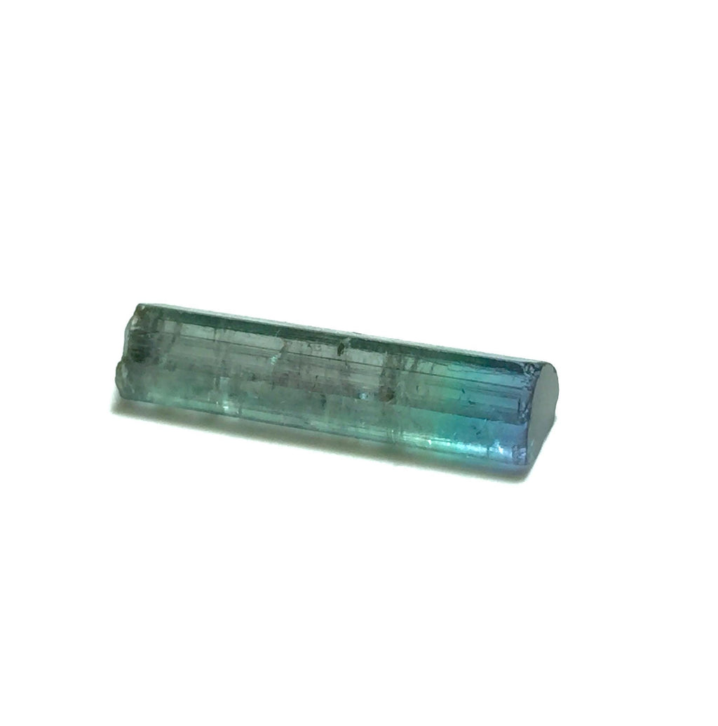 Bi-Color Tourmaline Crystal – Natural Blue-Green Pencil Specimen from Peche Mine, Afghanistan