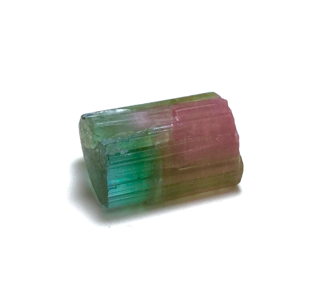 Watermelon Tourmaline Crystal – Exceptional Bi-Color Mineral Specimen from Peche Mine, Afghanistan
