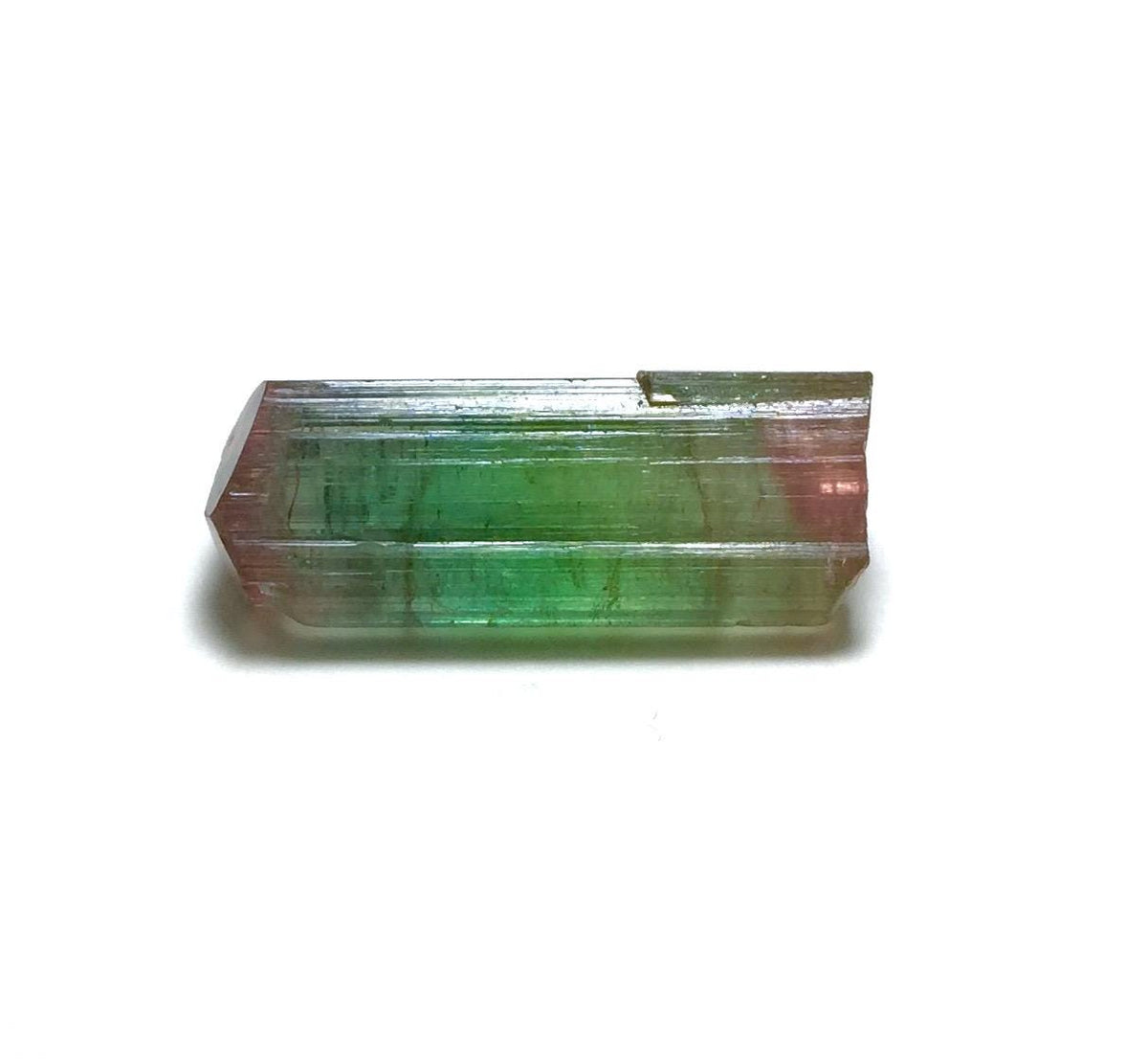 Natural Tri-Color Tourmaline Crystal – Pech Mine, Afghanistan – Rare Pendant Size Multi-Color Gem