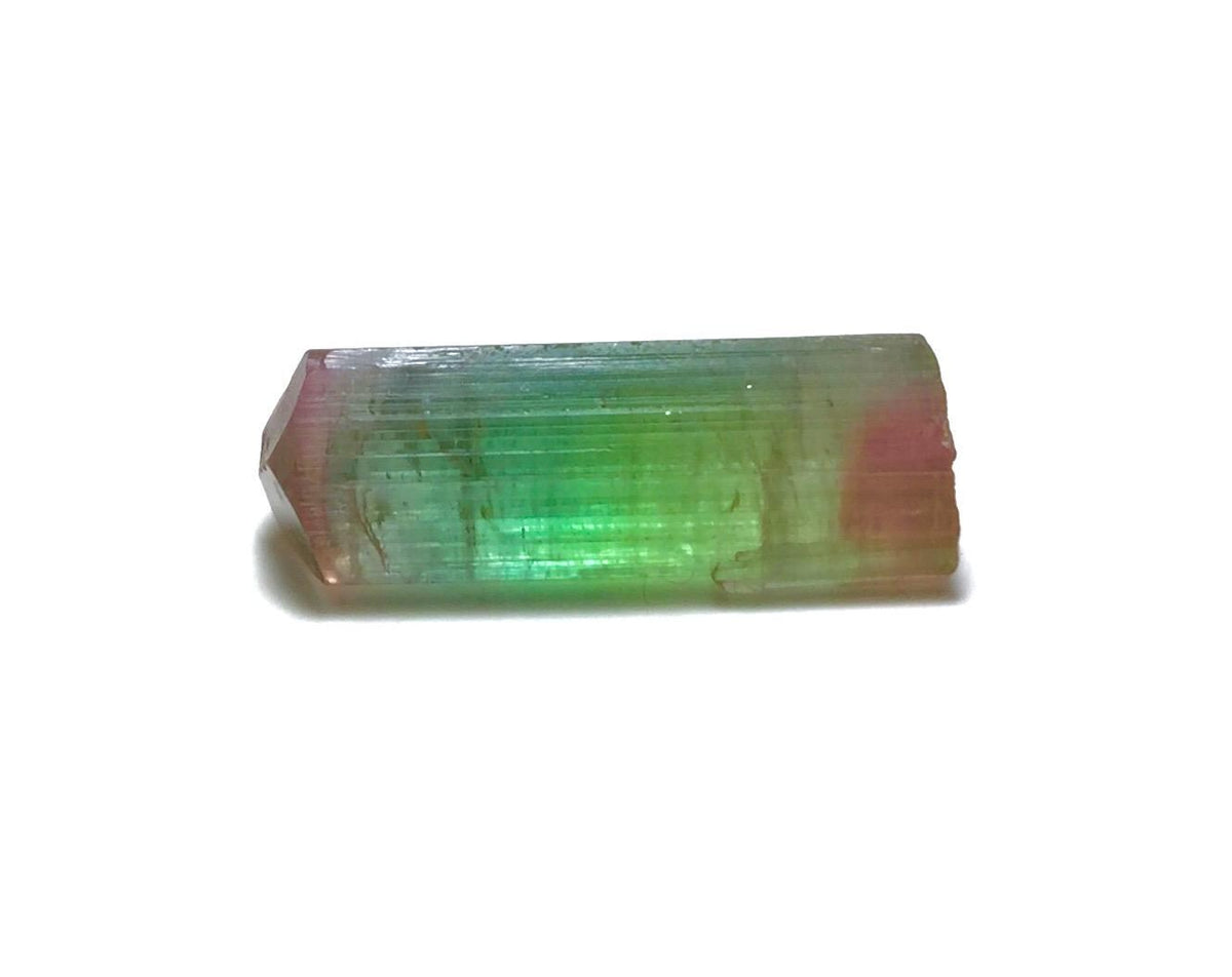 Natural Tri-Color Tourmaline Crystal – Pech Mine, Afghanistan – Rare Pendant Size Multi-Color Gem