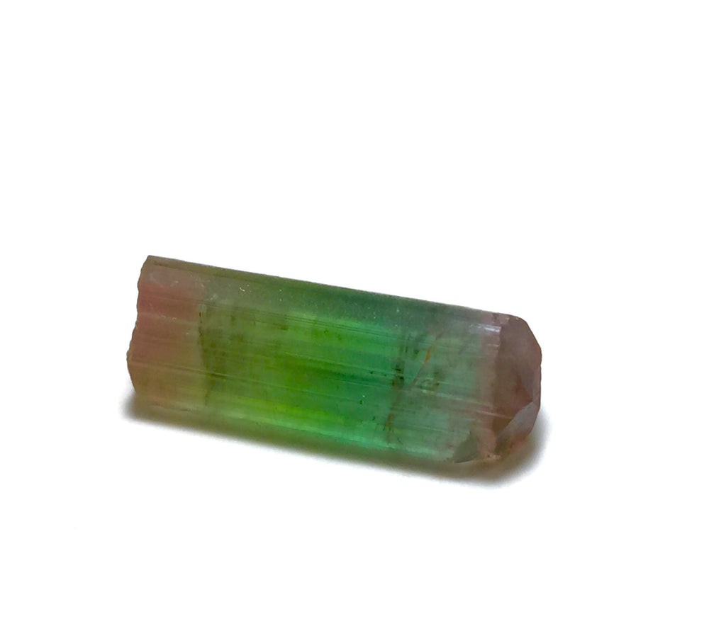 Natural Tri-Color Tourmaline Crystal – Pech Mine, Afghanistan – Rare Pendant Size Multi-Color Gem