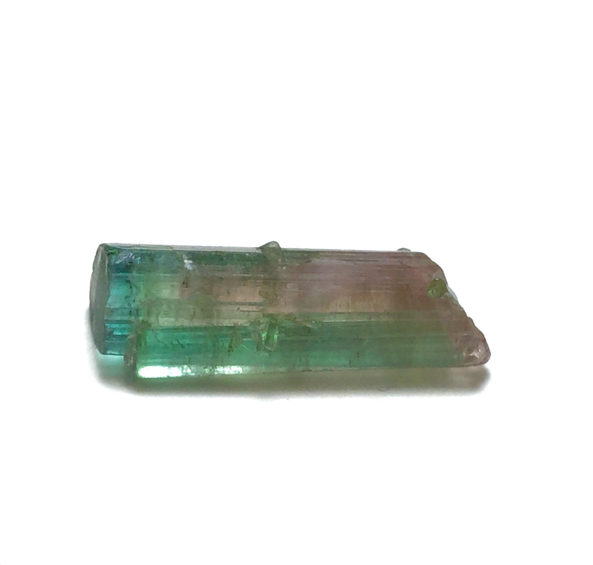 7.6ct Natural Watermelon Tourmaline Crystal – Double Terminated – Peche Mine Afghanistan – Rare Bi-Color Gemstone