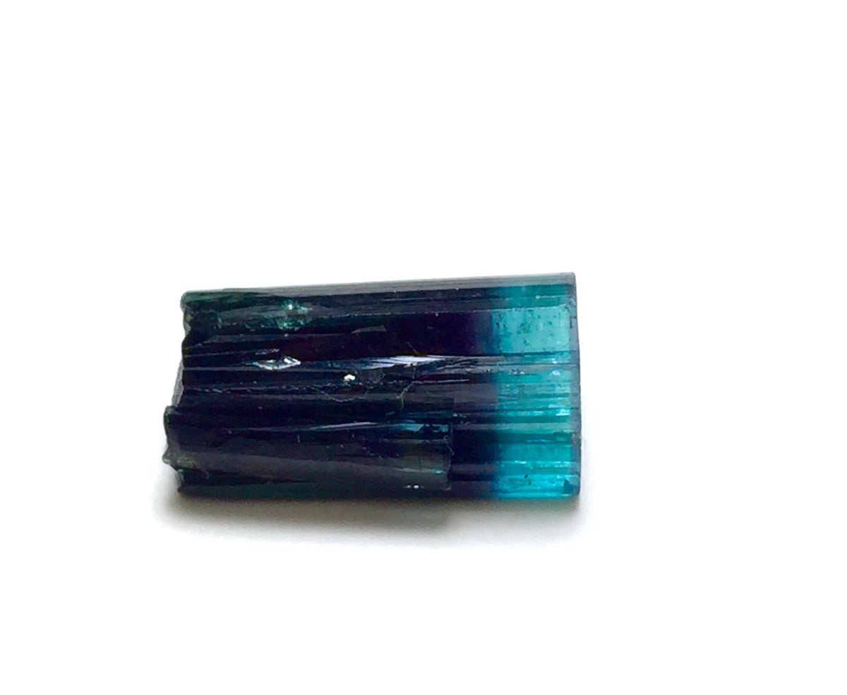 Rare Blue Cap Bi-Color Tourmaline Crystal – Terminated – Pech Mine, Afghanistan