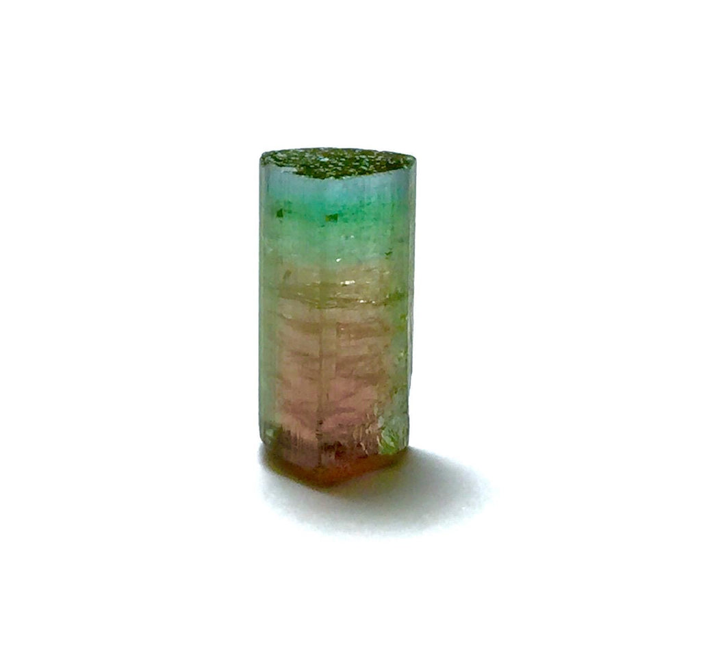 Watermelon Tourmaline Crystal – Peche Mine Afghanistan, Bicolor Pendant Size Specimen