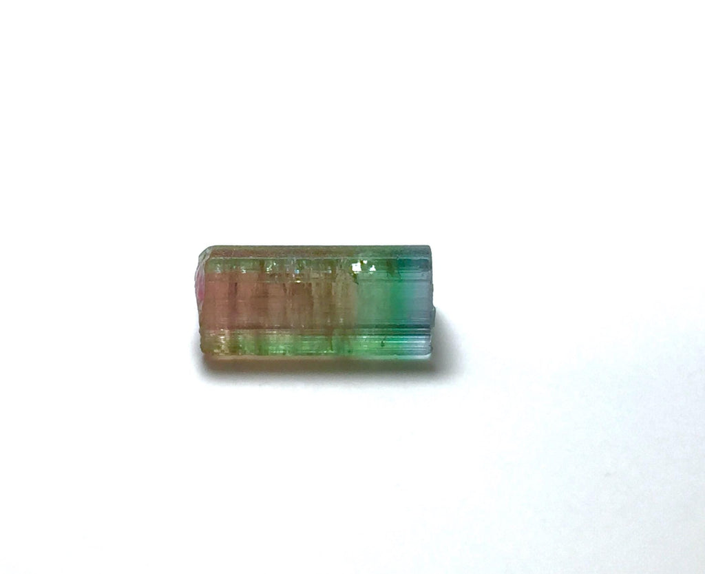 Watermelon Tourmaline Crystal – Peche Mine Afghanistan, Bicolor Pendant Size Specimen