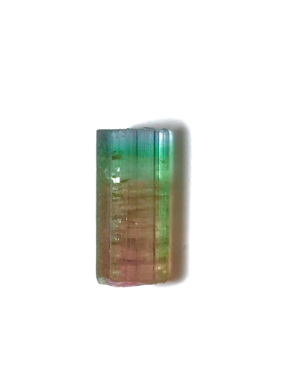 Watermelon Tourmaline Crystal – Peche Mine Afghanistan, Bicolor Pendant Size Specimen