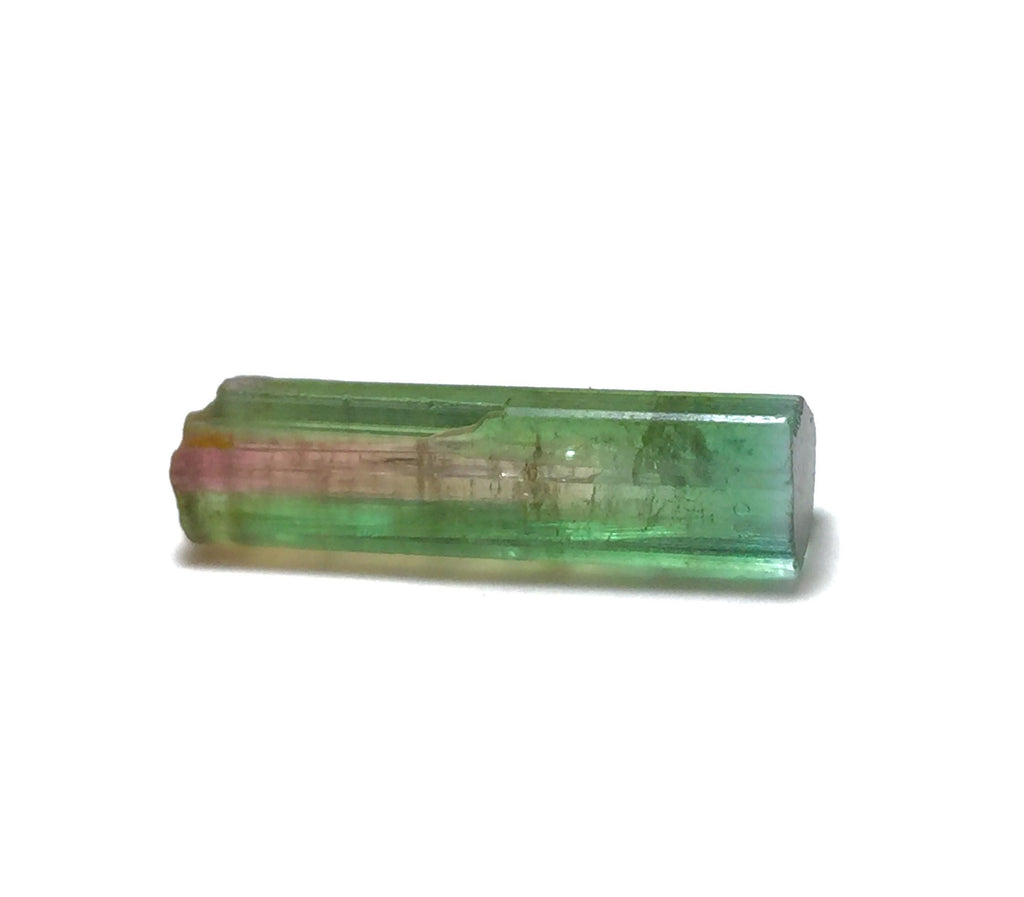 Watermelon Tourmaline Crystal – Pendant Size Bi-Color Peche Mine Afghanistan Specimen