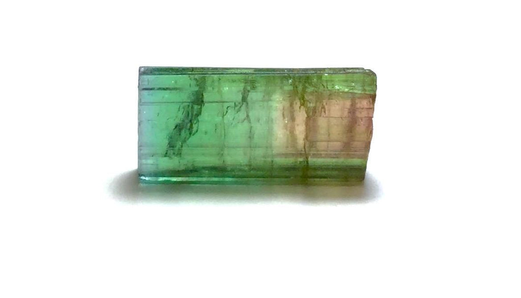 12.6 Carat Watermelon Tourmaline Crystal – Bi-Color Afghan Collector Gem