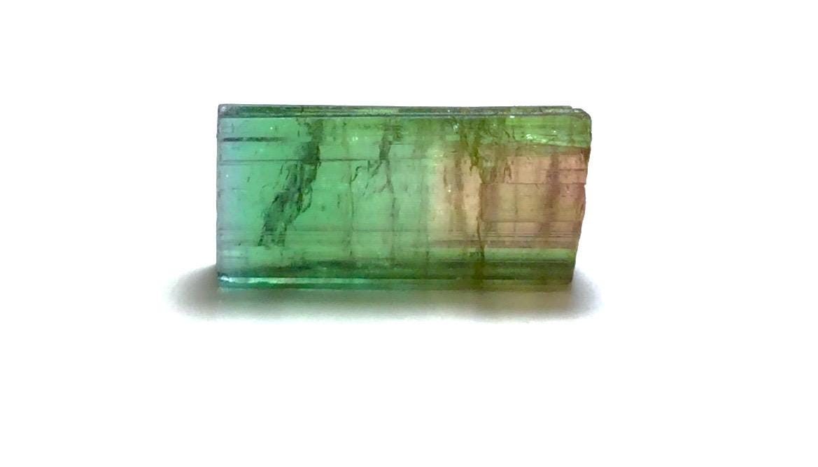 12.6 Carat Watermelon Tourmaline Crystal – Bi-Color Afghan Collector Gem