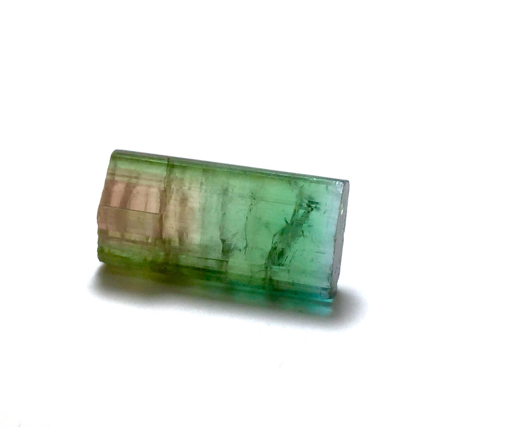 12.6 Carat Watermelon Tourmaline Crystal – Bi-Color Afghan Collector Gem