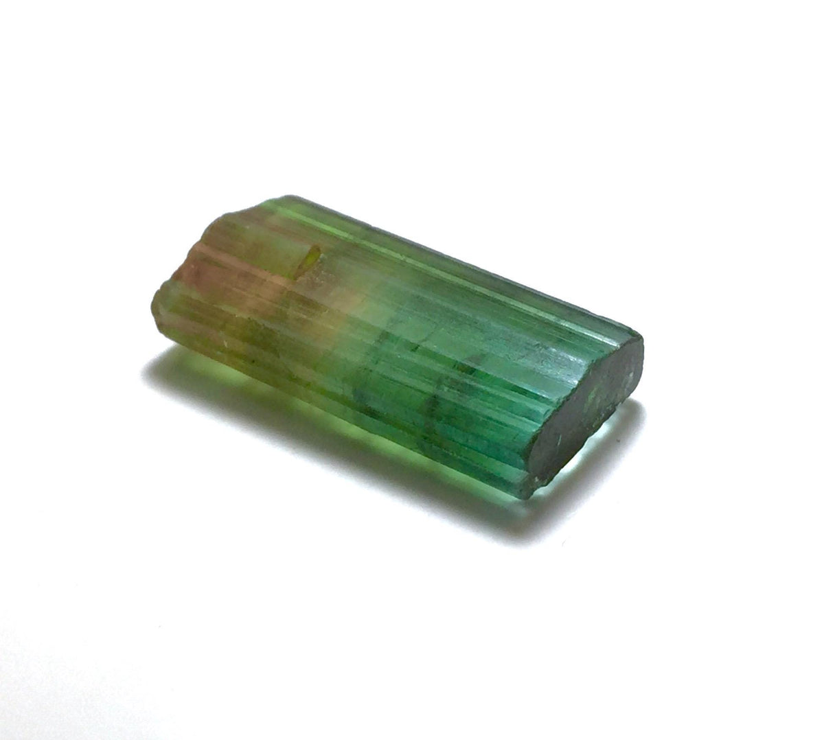 12.6 Carat Watermelon Tourmaline Crystal – Bi-Color Afghan Collector Gem