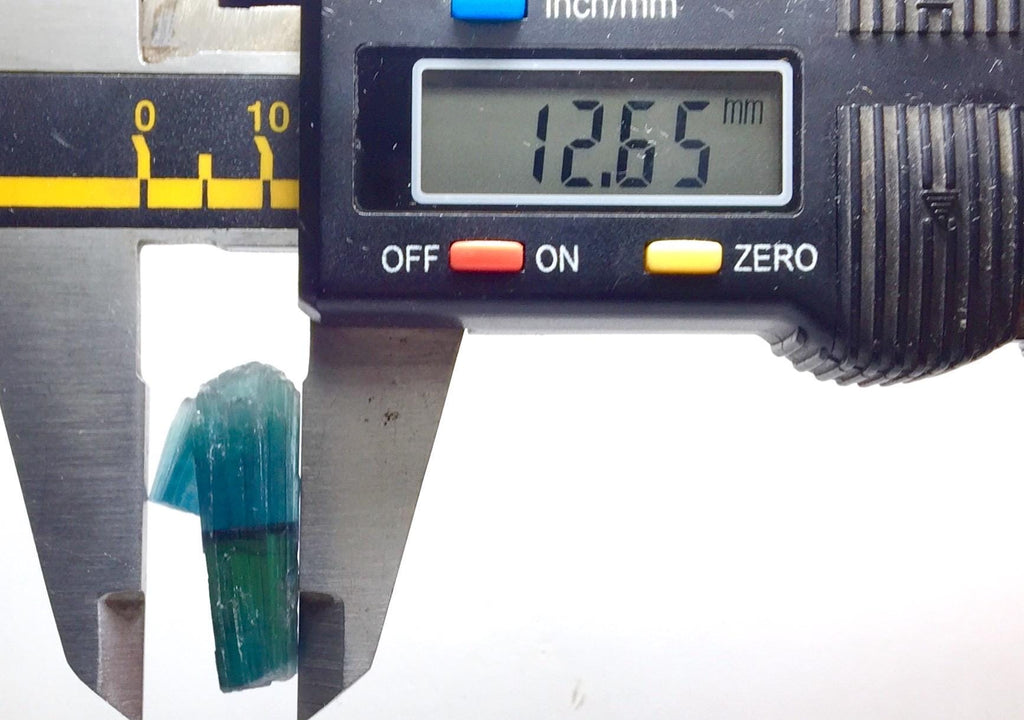Indicolite Tourmaline Specimen | Peche Mine Afghanistan | Peacock Blue-Green Bicolor Crystal
