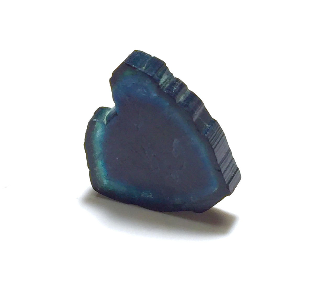 18.3 Carat Natural Blue Tourmaline Slice – Polished Peche Mine Afghanistan Pendant Stone