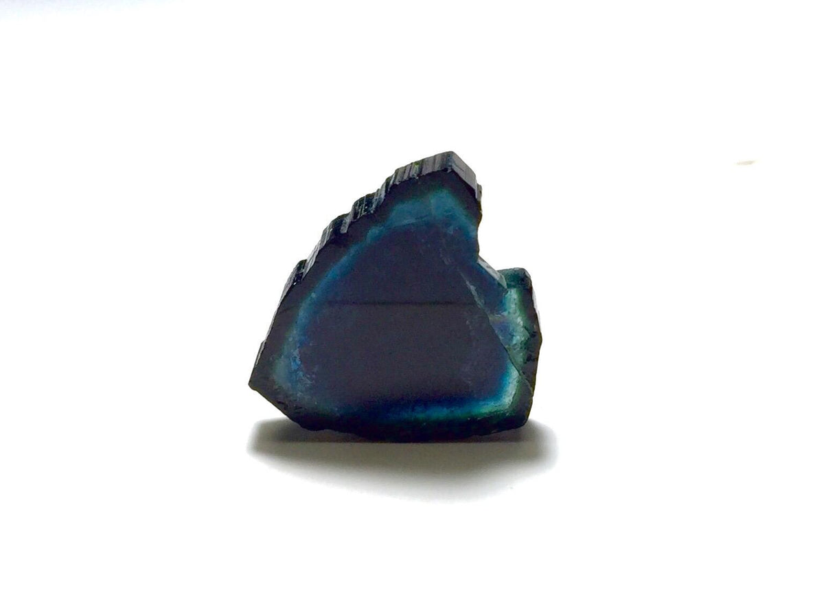 18.3 Carat Natural Blue Tourmaline Slice – Polished Peche Mine Afghanistan Pendant Stone