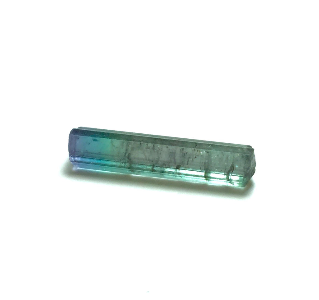 Bi-Color Tourmaline Crystal – Natural Blue-Green Pencil Specimen from Peche Mine, Afghanistan