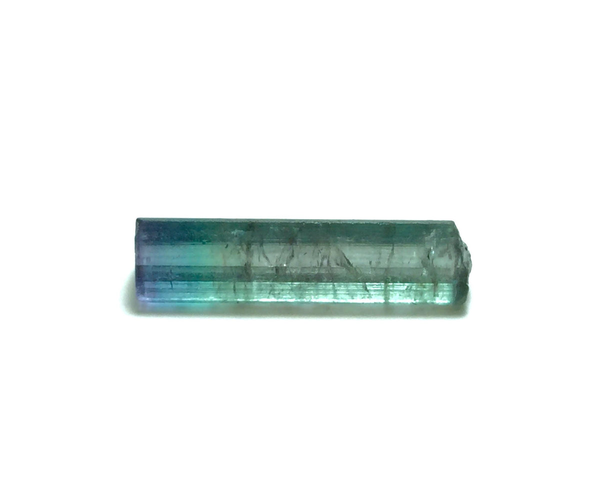 Bi-Color Tourmaline Crystal – Natural Blue-Green Pencil Specimen from Peche Mine, Afghanistan