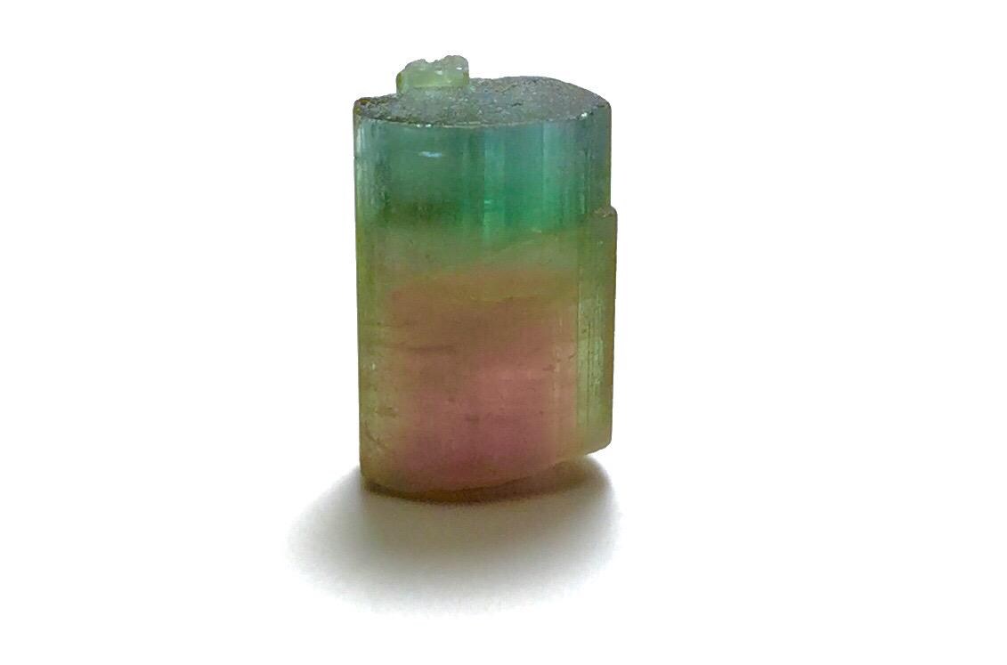 Watermelon Tourmaline Crystal – Exceptional Bi-Color Mineral Specimen from Peche Mine, Afghanistan