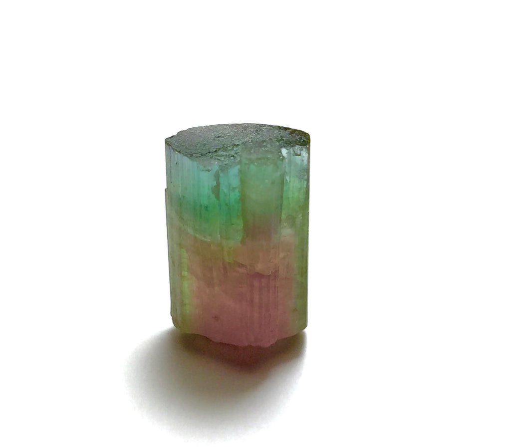 Watermelon Tourmaline Crystal – Exceptional Bi-Color Mineral Specimen from Peche Mine, Afghanistan