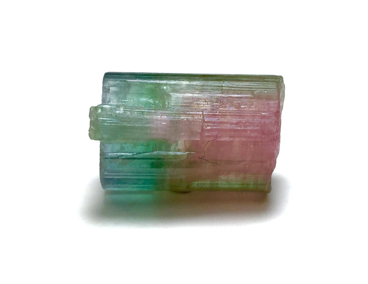Watermelon Tourmaline Crystal – Exceptional Bi-Color Mineral Specimen from Peche Mine, Afghanistan