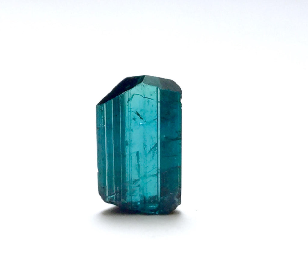 Sea Blue Tourmaline Crystal – Top Lustre Indicolite Specimen from Peche Mine, Afghanistan