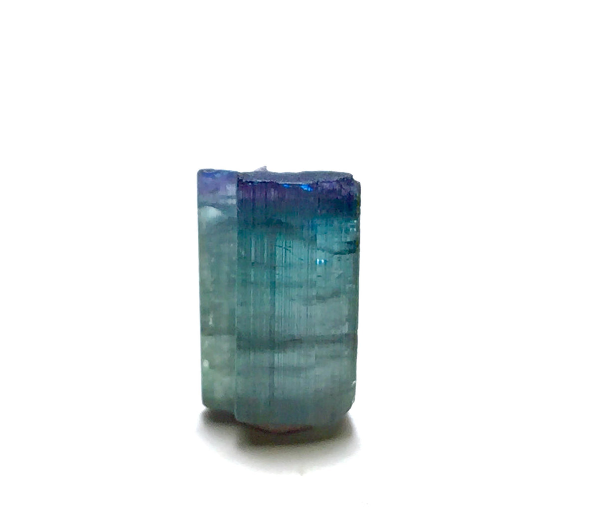 Natural Blue Cap Tourmaline Crystal Lot - Peche Mine, Afghanistan - Untreated Bicolor Specimens
