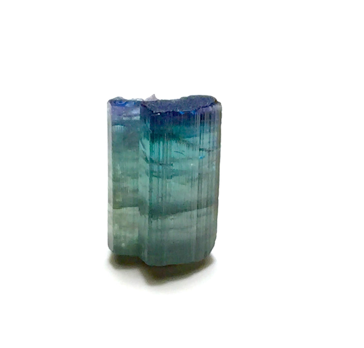 Natural Blue Cap Tourmaline Crystal Lot - Peche Mine, Afghanistan - Untreated Bicolor Specimens