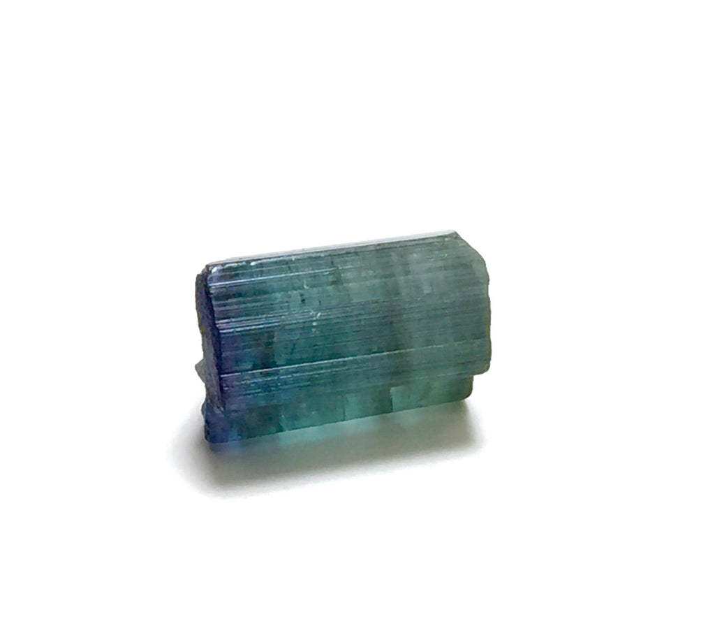 Natural Blue Cap Tourmaline Crystal Lot - Peche Mine, Afghanistan - Untreated Bicolor Specimens