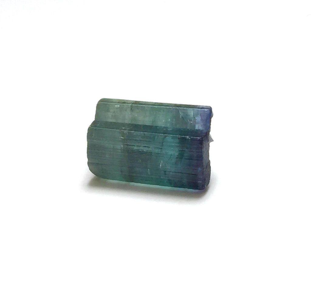 Natural Blue Cap Tourmaline Crystal Lot - Peche Mine, Afghanistan - Untreated Bicolor Specimens
